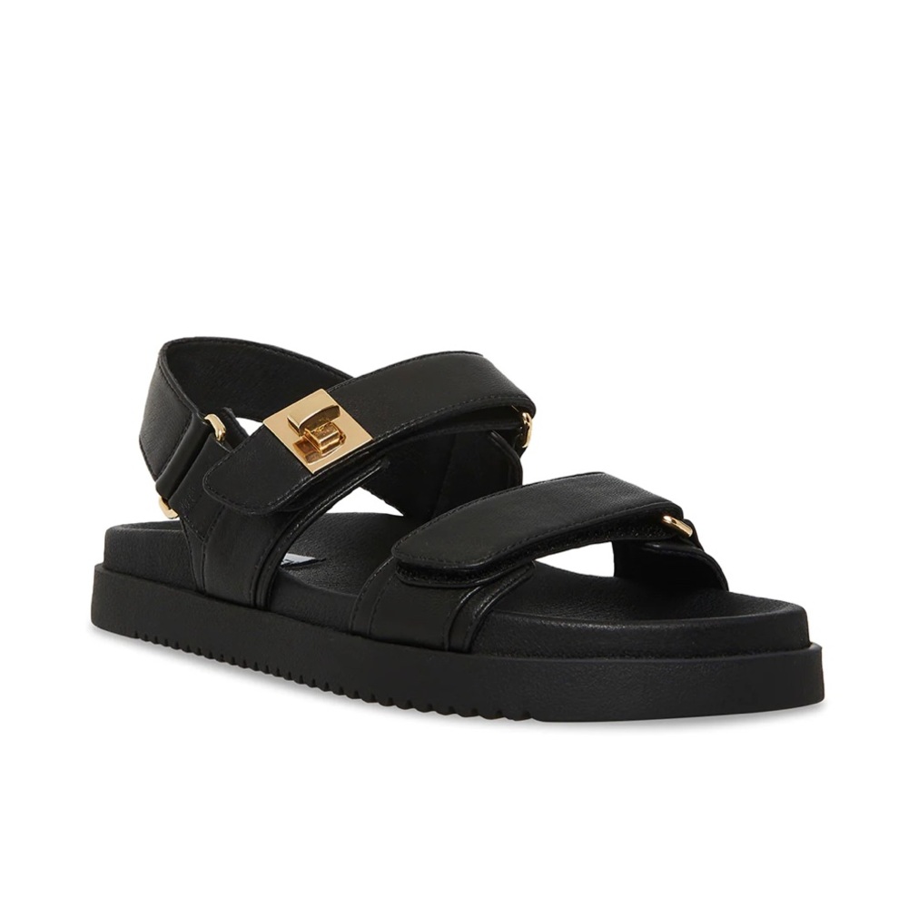 Steve Madden MONA BLACK LEATHER NWT